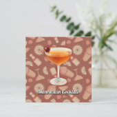 Manhattan Cocktail Kaart (Staand voorkant)