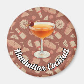 Manhattan Cocktail Magneet (Voorkant)