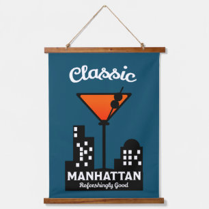 Manhattan Cocktail Wall Art Hangend Wandkleed