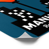 Manhattan Cocktail Wall Art Poster (Hoek)