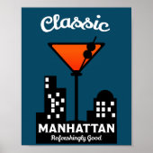 Manhattan Cocktail Wall Art Poster (Voorkant)