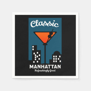 Manhattan Cocktail Wall Art Servet