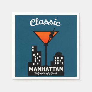 Manhattan Cocktail Wall Art Servet