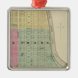 Manhattan, Coronado, Towanda, Kansas Metalen Ornament