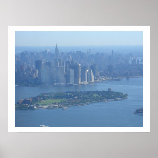 Manhattan en Governors Island Poster (Voorkant)