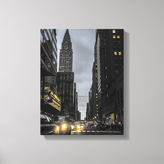Manhattan Evening Canvas Afdruk (Voorkant)