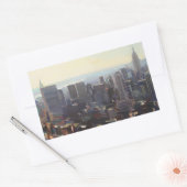 Manhattan from the Rockefeller Building 2012 Rechthoekige Sticker (Envelop)