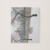 Manhattan in de winter legpuzzel (Verticaal)
