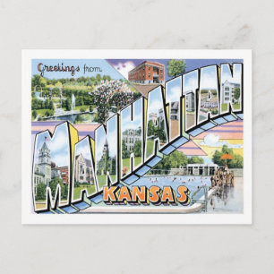 Manhattan Kansas Travel America City Briefkaart