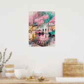 Manhattan Meisje Poster (Keuken)