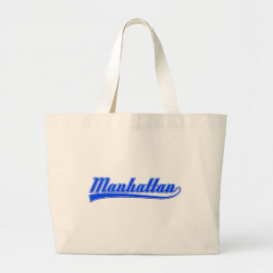 Manhattan met spoeling grote tote bag