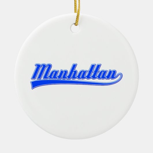 Manhattan met spoeling keramisch ornament (Voorkant)