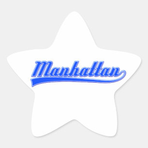 Manhattan met spoeling ster sticker