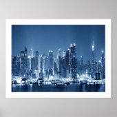 Manhattan New York City Panoramique View Poster en (Devant)