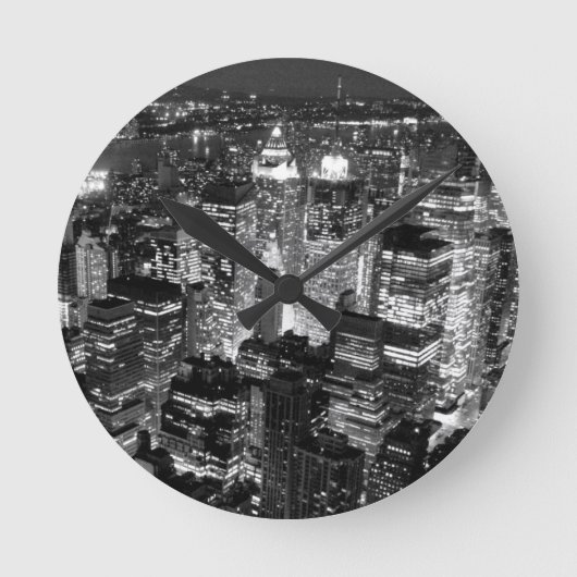 Manhattan New York City Ronde Klok (Voorkant)