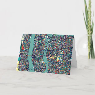 Manhattan New York Map Kaart