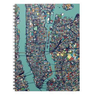 Manhattan New York Map Notitieboek