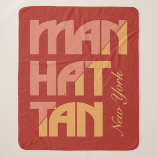 Manhattan New York Sherpa Deken