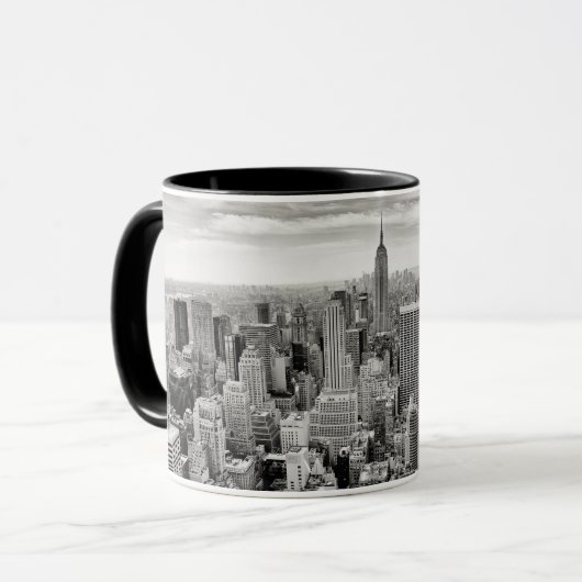 Manhattan, New York (zwart-wit panorama) Mok (Voorkant links)