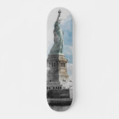 Manhattan NYC Skateboard avec Statue de la Liberté (Devant)
