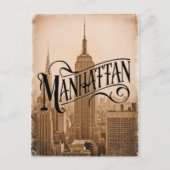 Manhattan NYC vintage Briefkaart (Voorkant)