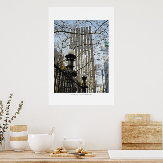 manhattan ochtend poster (Keuken)