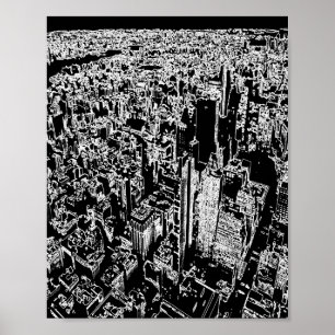 Manhattan ontworpen poster