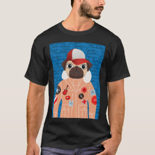 Manhattan pug t-shirt