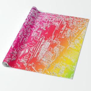 Manhattan-regenboog Cadeaupapier