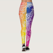 Manhattan-regenboog Leggings (Achterkant)