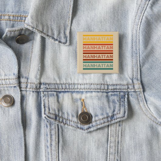 Manhattan Retro Design Button (In situ)