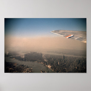 Manhattan Skyline Aerial Uitzicht 1952 Poster