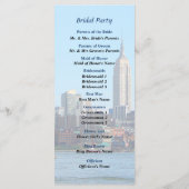 Manhattan Skyline Du Hoboken Wedding Programme (Dos)