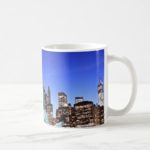Manhattan Skyline en het Vrijheidsbeeld Koffiemok