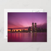 Manhattan Skyline en Hudson River, New York, Briefkaart (Voorkant / Achterkant)