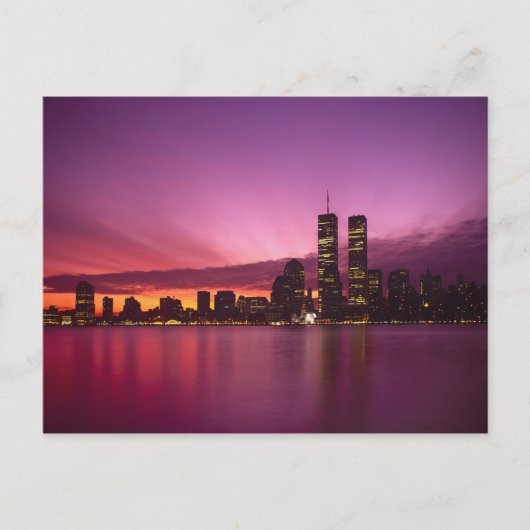 Manhattan Skyline en Hudson River, New York, Briefkaart (Voorkant)