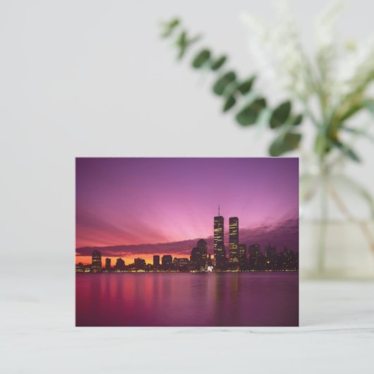 Manhattan Skyline en Hudson River, New York, Briefkaart (Staand voorkant)