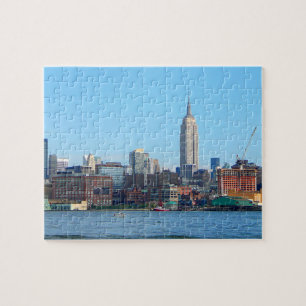Manhattan Skyline, gezien van Hoboken, NJ Legpuzzel