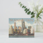 Manhattan skyline  New York Briefkaart (Staand voorkant)