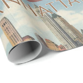 Manhattan skyline  New York Cadeaupapier (Rol Hoek)