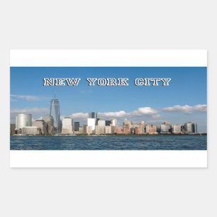 Manhattan Skyline New York City USA Rechthoekige Sticker