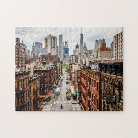 Manhattan Skyline New York. Legpuzzel (Horizontaal)