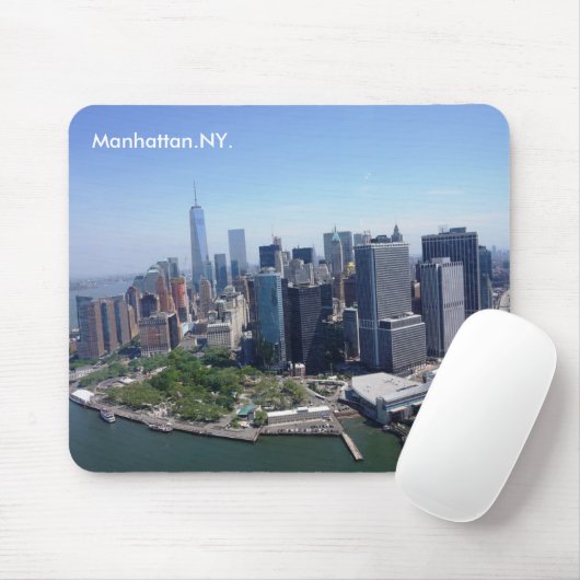 Manhattan Skyline New York Muismat (Met muis)