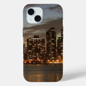 Manhattan Skyscrapers bij nacht Case-Mate iPhone Case (Achterkant)
