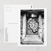 Manhattan Soho Graffiti Tagged Doorway briefkaart (Voorkant / Achterkant)