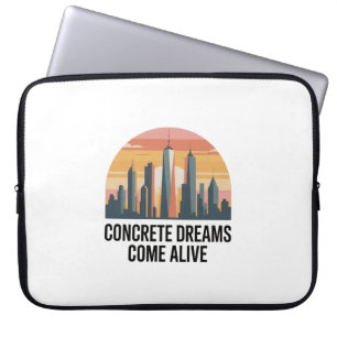 Manhattan Staat van Mind New York Laptop Sleeve