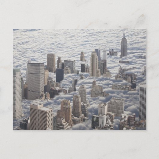 Manhattan under Cloudy Sky Briefkaart (Voorkant)