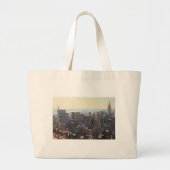Manhattan van het Rockefeller Building 2012 Grote Tote Bag (Voorkant)