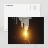 Manhattanhenge Post Card Briefkaart (Voorkant / Achterkant)