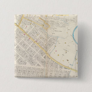 Manhatten, New York 2 Vierkante Button 5,1 Cm